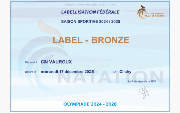 LABELLISATION DES CLUBS DE NATATION