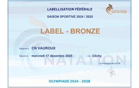 LABELLISATION DES CLUBS DE NATATION