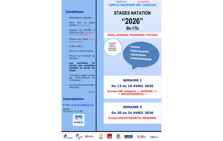 STAGE DE PRINTEMPS